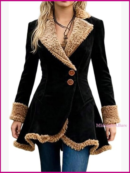 Jackets & Blazers - Sherpa Lined Faux Suede Jacket Slim Fit Winter Coat Fleece Lined